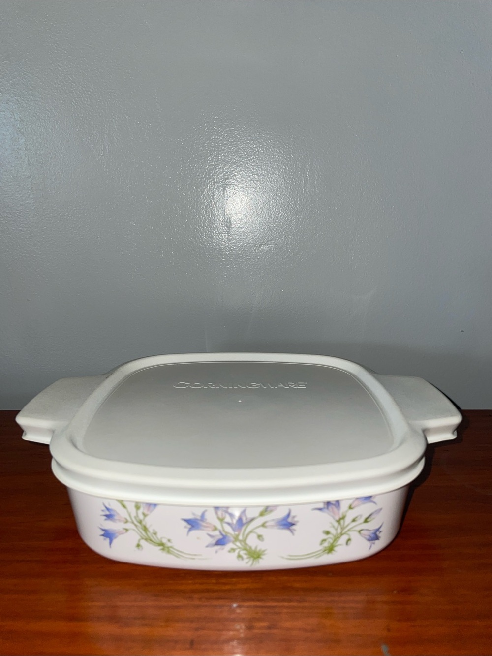 Vintage CorningWare Blue Dusk A-1-B 1L Casserole Dish Rubber Lid USA